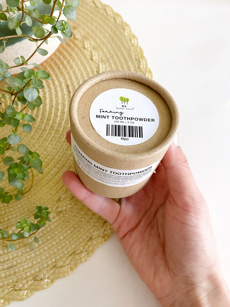 Foaming Mint Toothpowder- Replaces Plastic Tube Toothpaste | All Natural | Vegan
