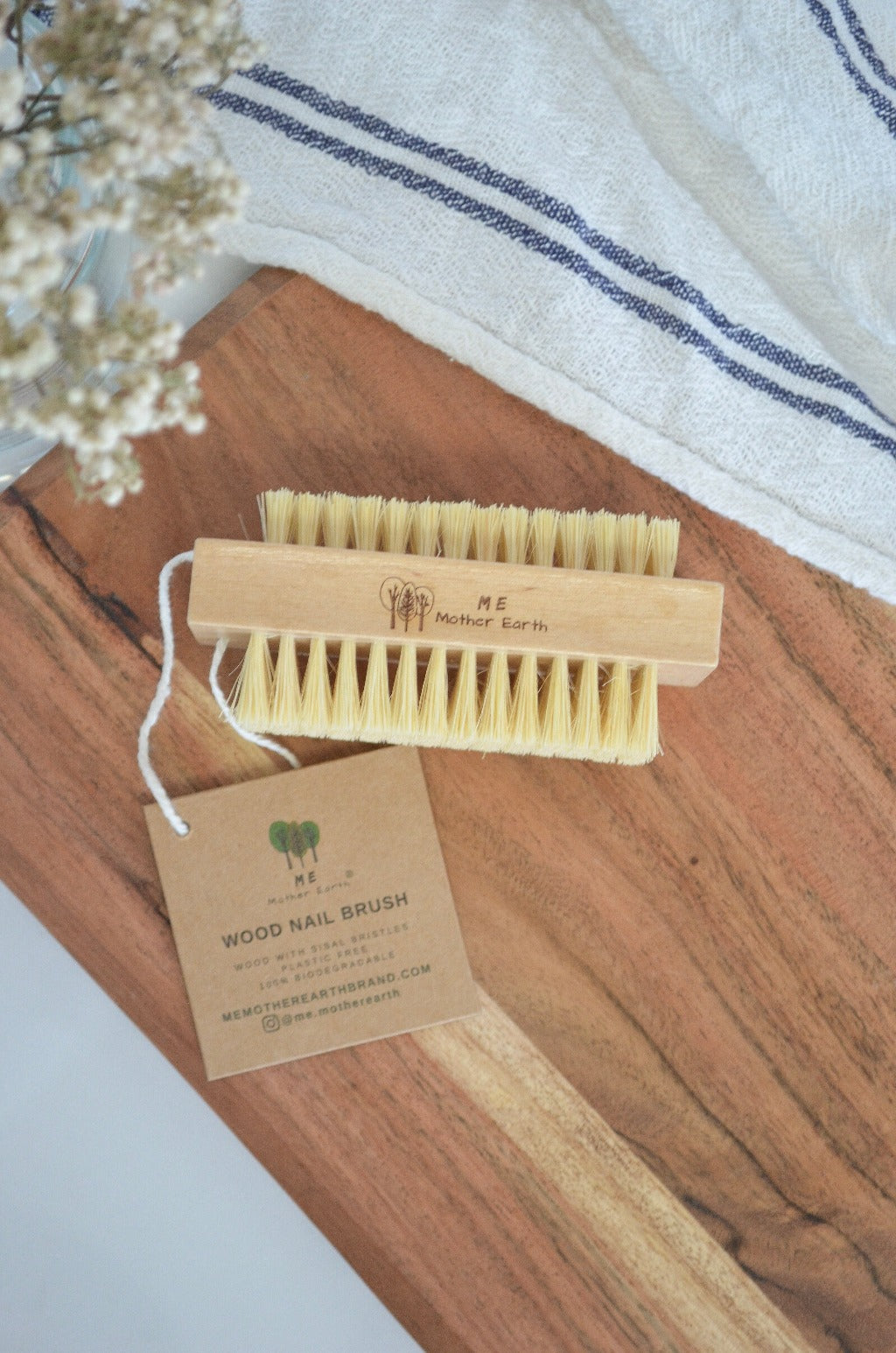 Nail Brush Firm Nature Wooden Sisal Scrub Brush For Toes And - Temu