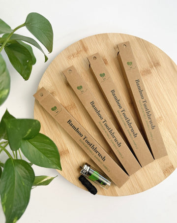 Bamboo Toothbrush + Eco Floss Value Set