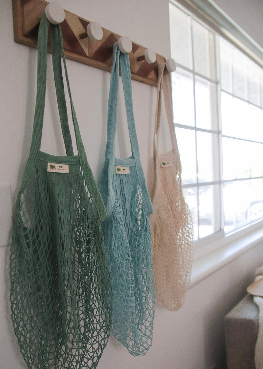 The One Tripper huge mesh market bag in organic cotton
