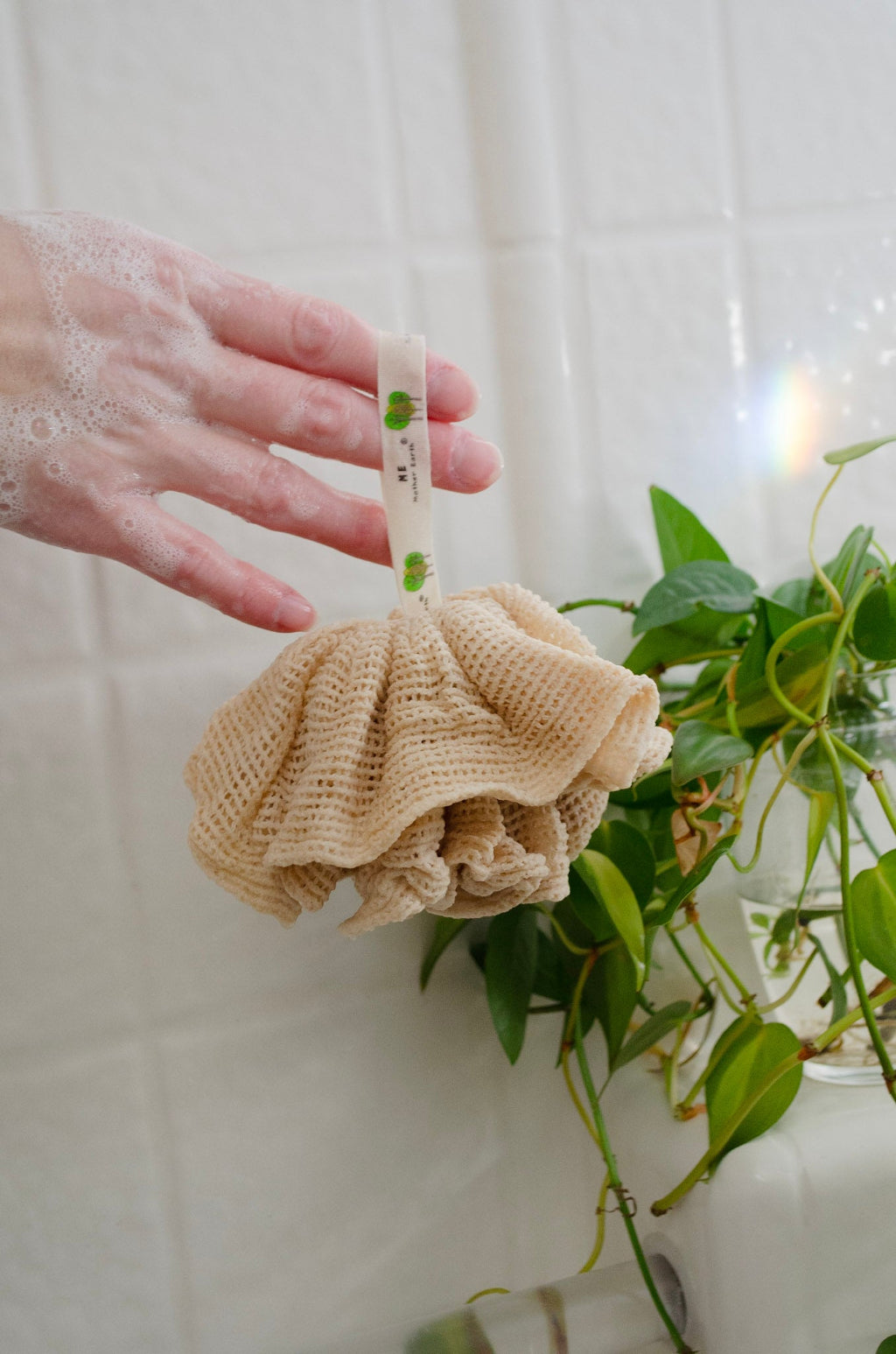 Reusable Cotton Shower Pouf – Me Mother Earth
