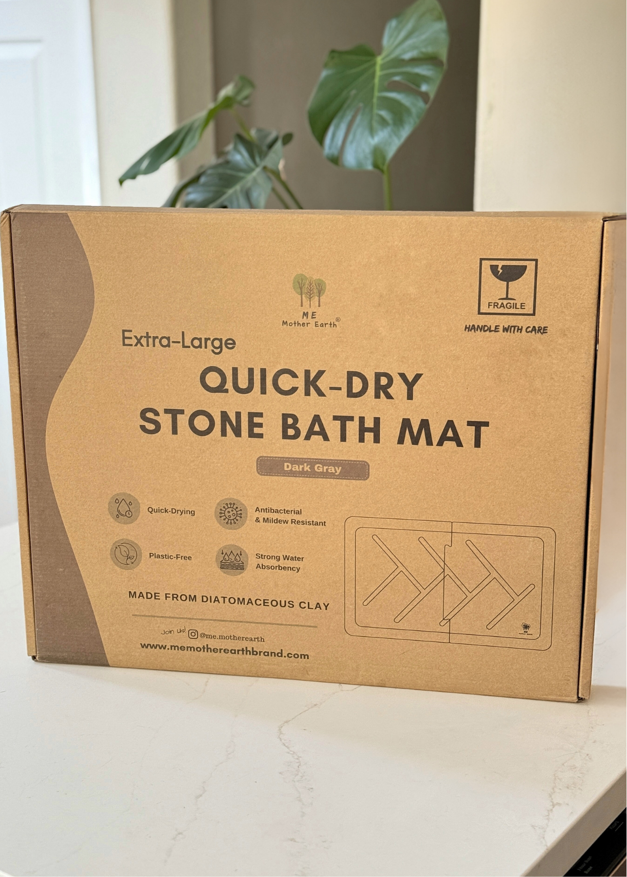 Quick Dry Diatomaceous Earth Floor Stone Bath and Dish Mat - Thumbnail 4