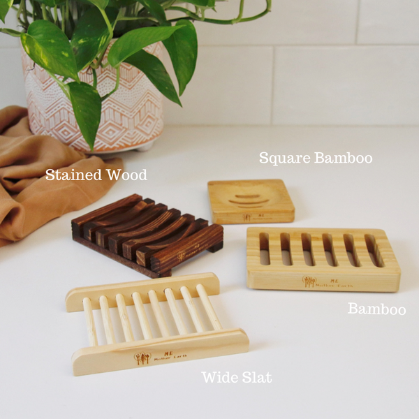 Bamboo soap best sale holder with lid