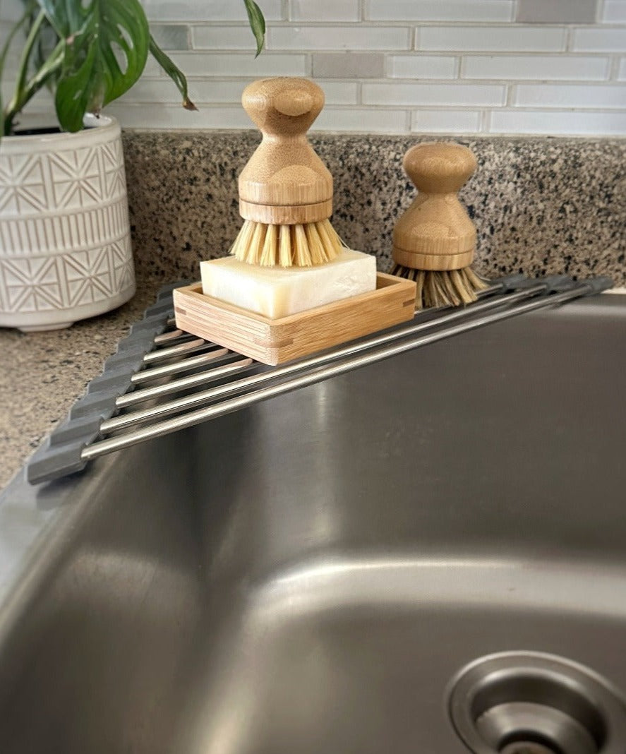 Stainless Steel Dish Rack For Corner Sink Corner Sink Caddy