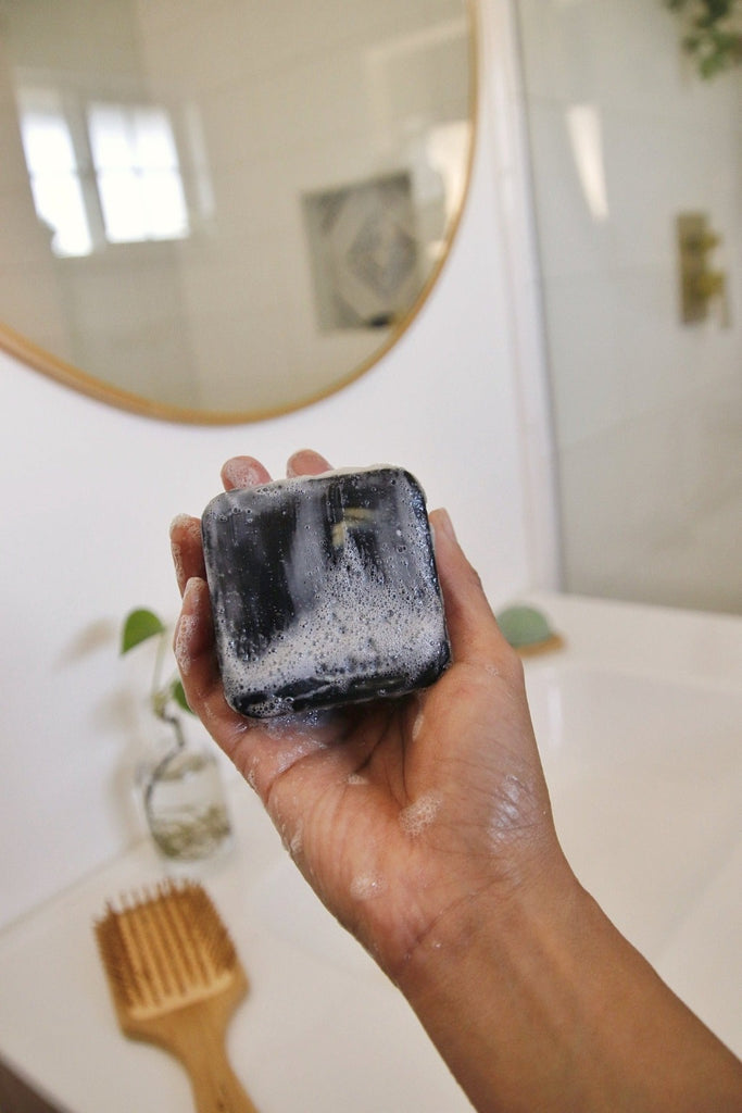 facial cleansing bar package free zero waste vegan skincare cruelty-free charcoal face soap