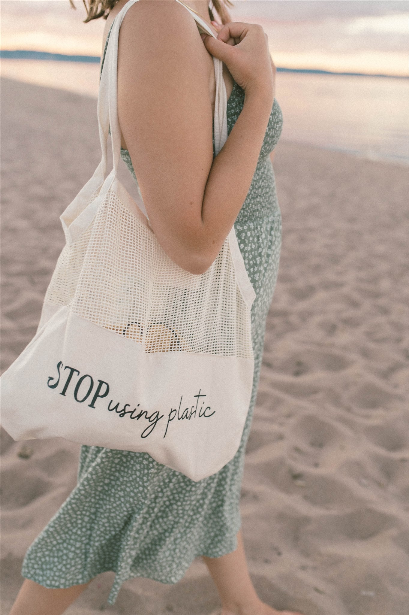 Organic Mesh Tote & Beach Bag